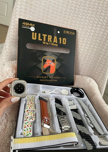 Camel Renkli ULTRA10 Akıllı Saat - Görsel 4