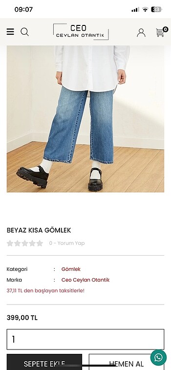 40 Beden Ceylan otantik gömlek