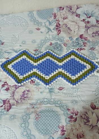 Renkli Örgü Banyo bezi - Görsel 2