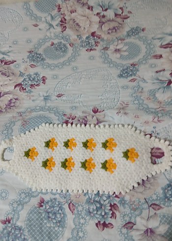 Renkli Örgü Banyo bezi - Görsel 6