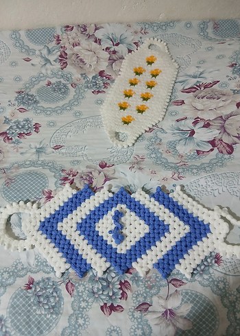 Renkli Örgü Banyo bezi - Görsel 5