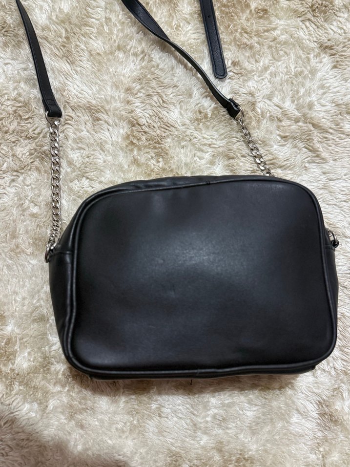 Kahverengi Leopar Desenli Kürklü Deri Çanta - Görsel 3