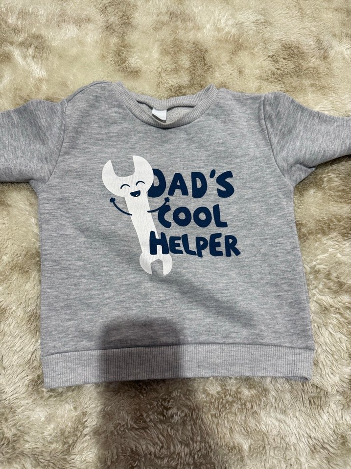 Gri Baskılı Erkek Bebek Takımı - Görsel 3