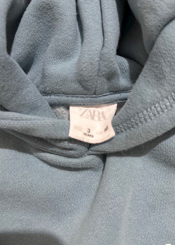 Erkek Kapüşonlu Mavi Sweatshirt - Görsel 2