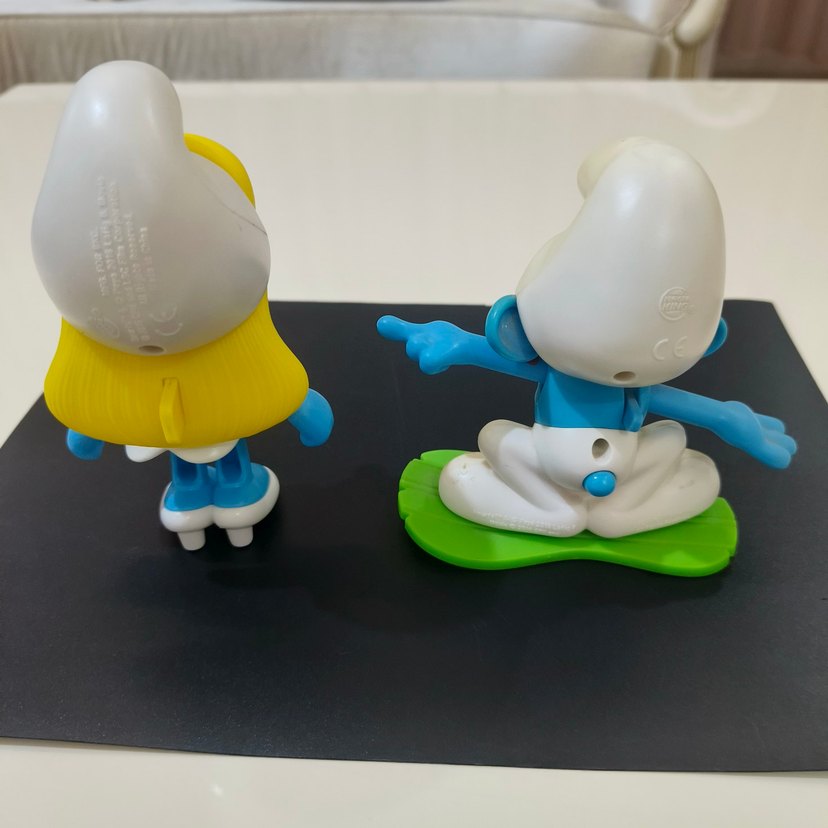 Burger King Şirinler Figürü aksesuarlı Güçlü ve Şirine - Görsel 2