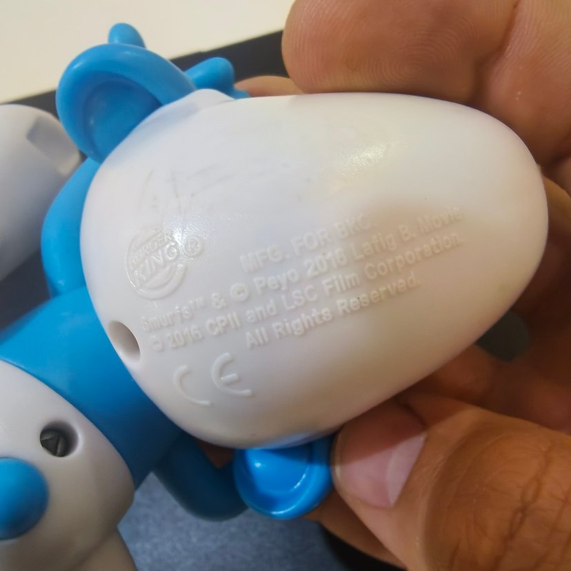 Mavi Şirin Figür Oyuncak Sakar Şirin Burger king 2017 - Görsel 2