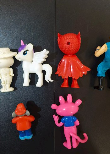 6 Adet Karışık Figür Lotu - Puss in Boots, Owlette, Pink Panther - Görsel 2