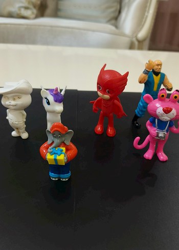 6 Adet Karışık Figür Lotu - Puss in Boots, Owlette, Pink Panther - Görsel 3