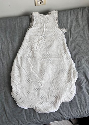 Pamuklu Gri Desenli Bebek Uyku Tulumu - Görsel 3