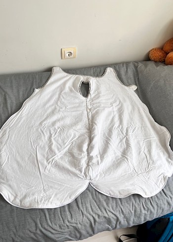 Pamuklu Gri Desenli Bebek Uyku Tulumu - Görsel 2