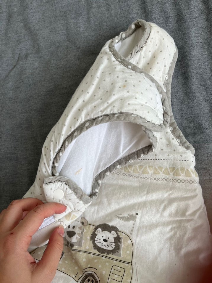 Pamuklu Gri Desenli Bebek Uyku Tulumu - Görsel 5