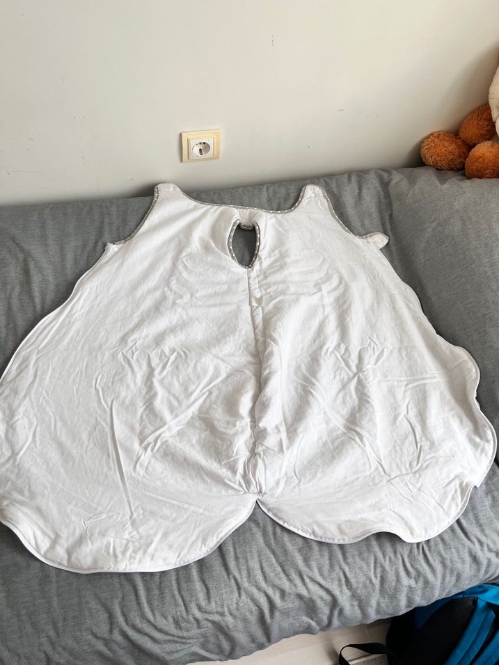 Pamuklu Gri Desenli Bebek Uyku Tulumu - Görsel 2