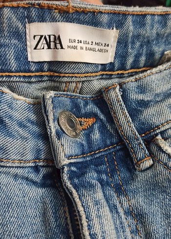 Düğmeli, Bol Kesim Kadın Mini Kot Şort - Görsel 4