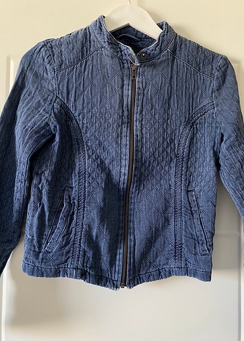 Mavi Kot görünümlü Denim Ceket