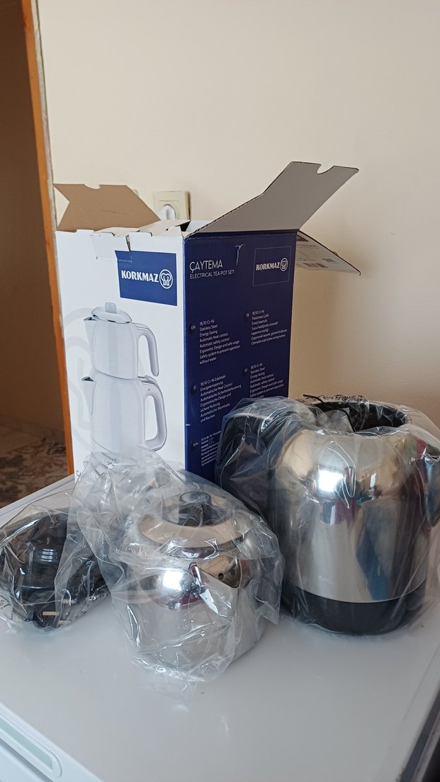 Korkmaz Çay Makinesi Seti çelik - Görsel 3