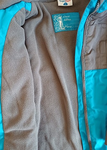 Mavi Gri Fermuarlı Erkek Çocuk Mont - Görsel 2