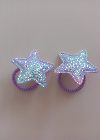 Çocuklar için Parlak Yıldız Saç Tokaları - Görsel 2