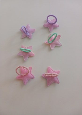 Çocuklar için Parlak Yıldız Saç Tokaları - Görsel 3