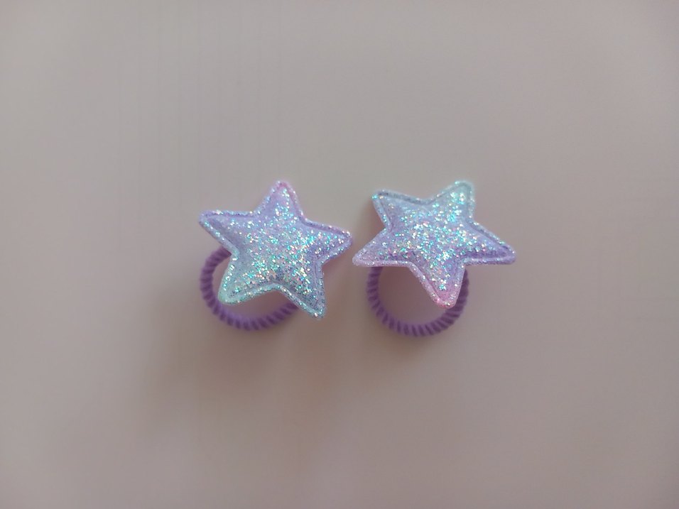 Çocuklar için Parlak Yıldız Saç Tokaları - Görsel 2