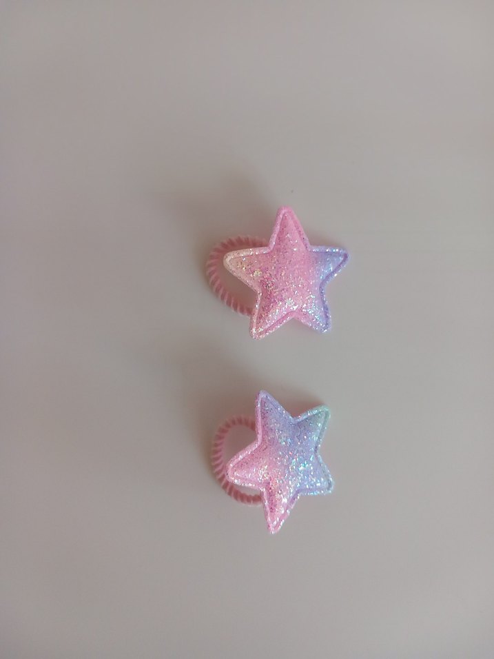 Çocuklar için Parlak Yıldız Saç Tokaları - Görsel 4