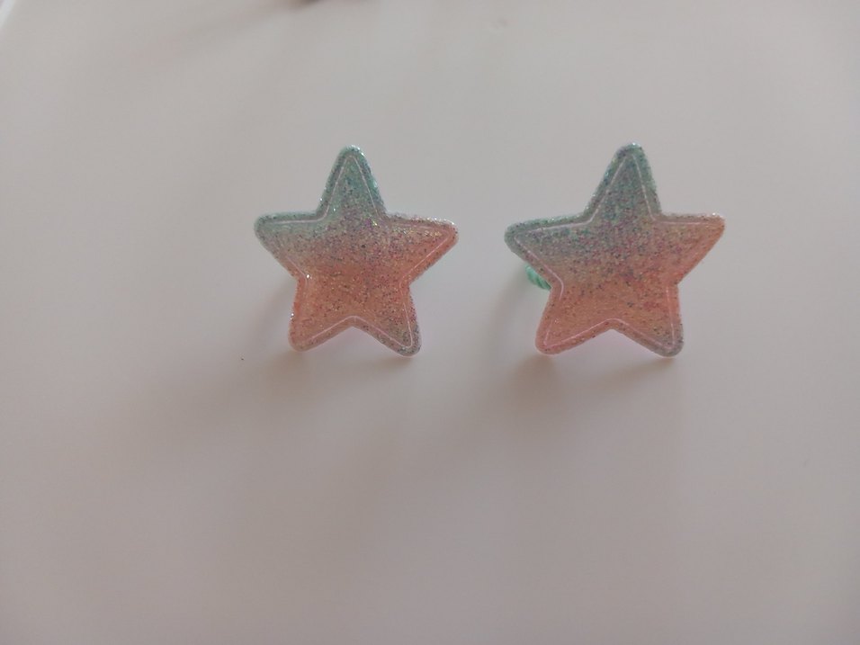 Çocuklar için Parlak Yıldız Saç Tokaları - Görsel 5