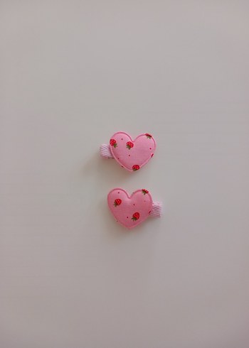 Renkli Kalp Desenli Çocuk Pens Toka - Görsel 2