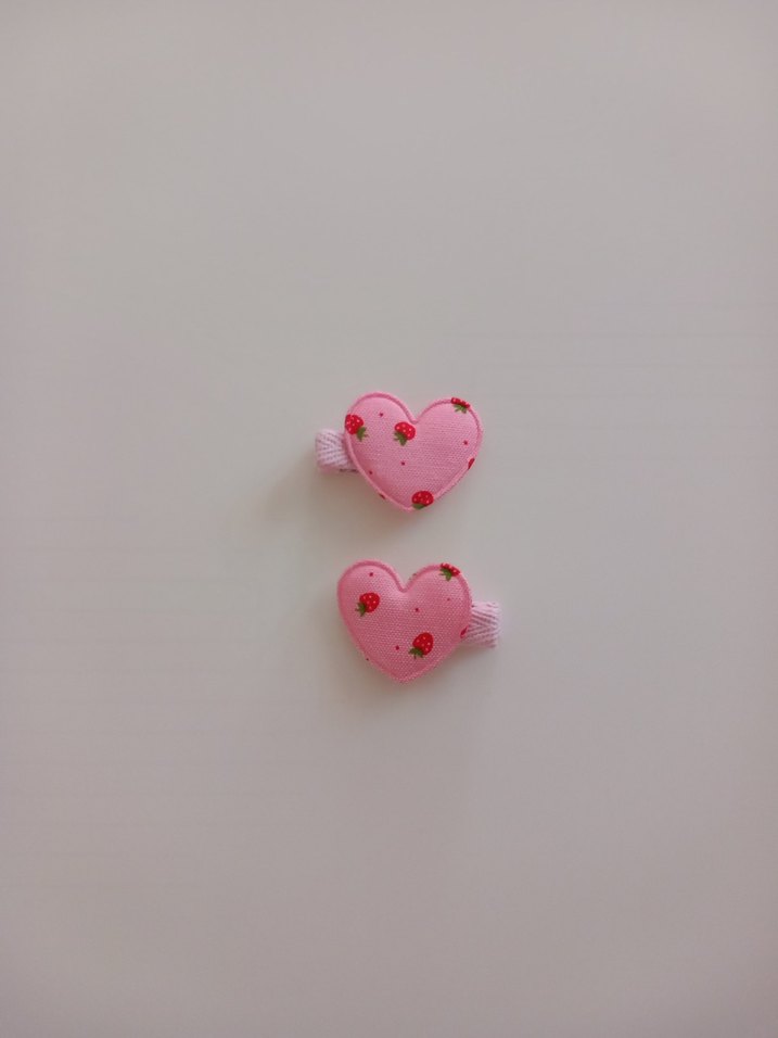 Renkli Kalp Desenli Çocuk Pens Toka - Görsel 2