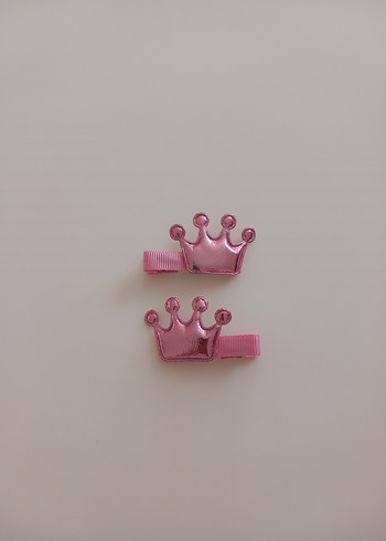 Renkli Taç Figürlü Çocuk Toka Seti - Görsel 2