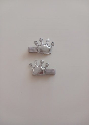 Renkli Taç Figürlü Çocuk Toka Seti - Görsel 3