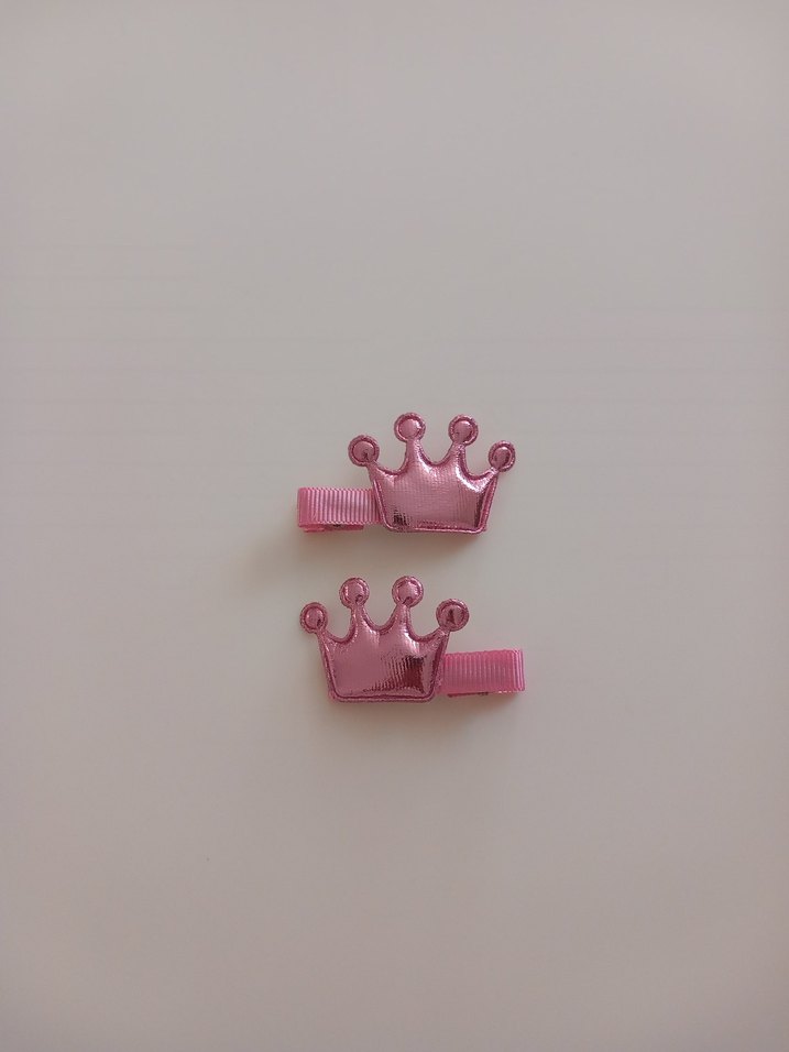 Renkli Taç Figürlü Çocuk Toka Seti - Görsel 2