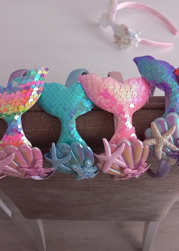 Renkli Pullu Deniz Kızı Taç - Görsel 2