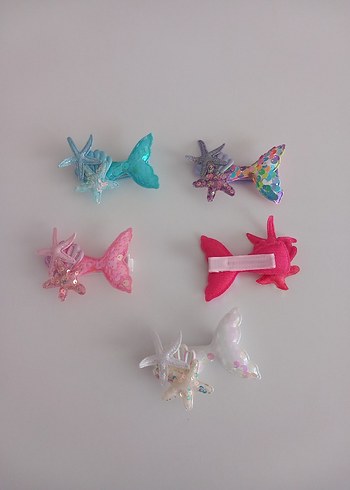 Renkli Payetli Deniz Kızı Saç Tokaları - Görsel 4