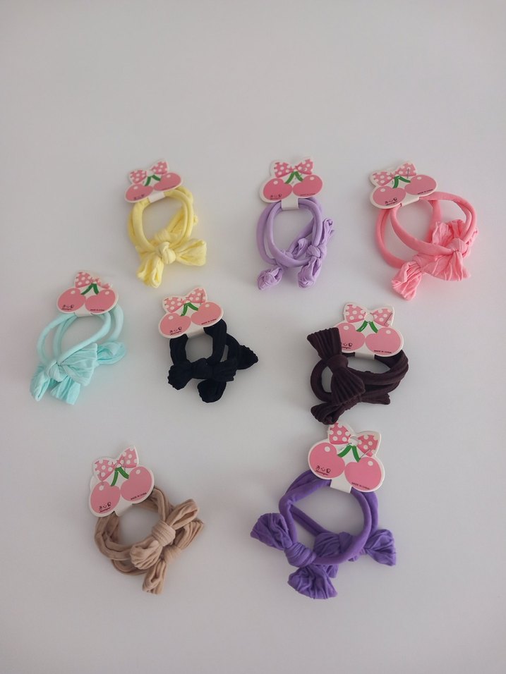 Renkli Lastikli Çocuk Saç Tokaları - Görsel 4