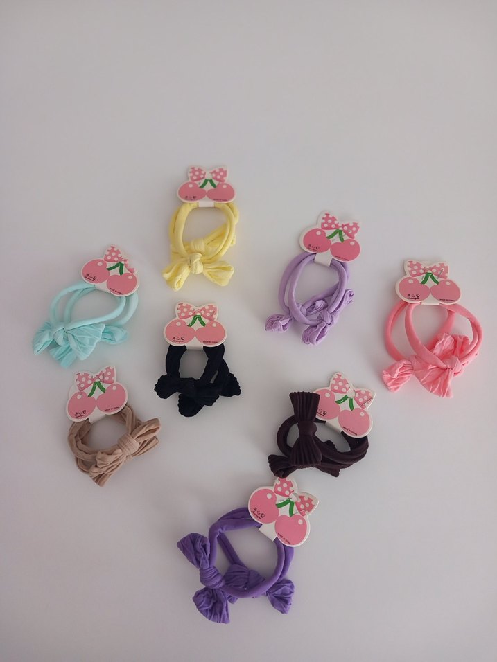 Renkli Lastikli Çocuk Saç Tokaları - Görsel 2