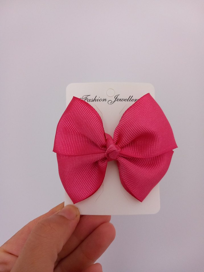 Pembe Fiyonk Detaylı Saç Tokası - Görsel 3