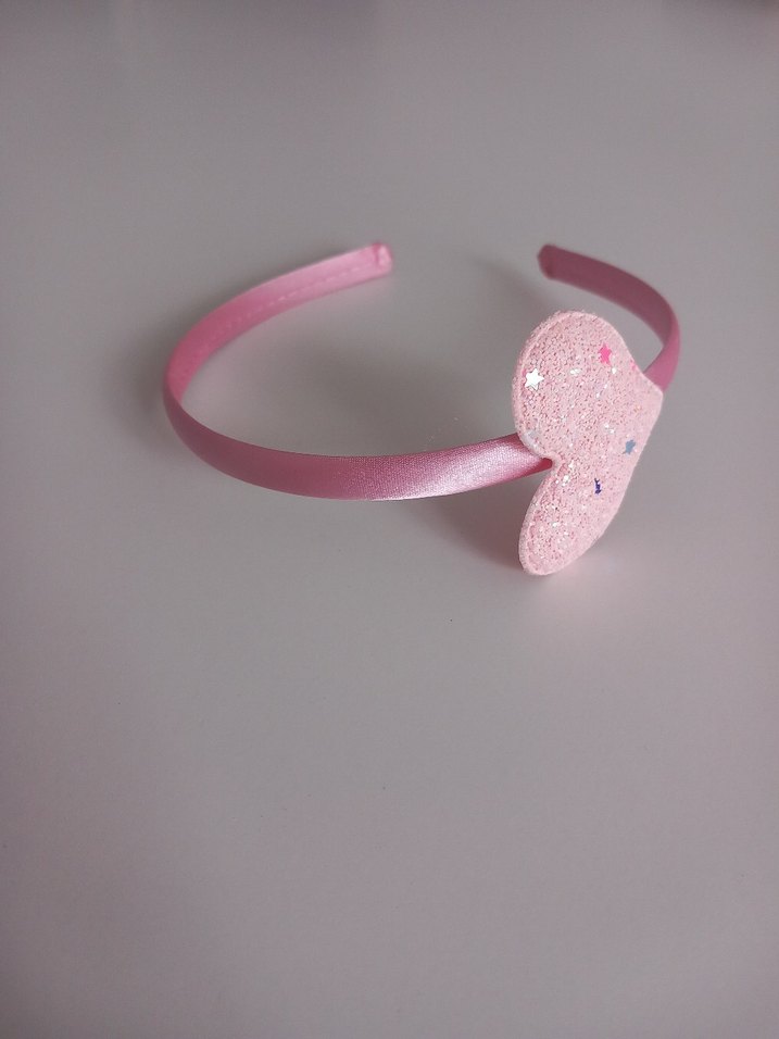 Nakışlı Kalp Detaylı Pembe Taç - Görsel 2