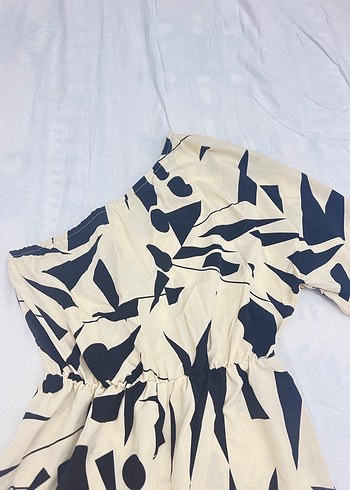 Kadın Baskılı Straplez Kısa Tulum - Görsel 2