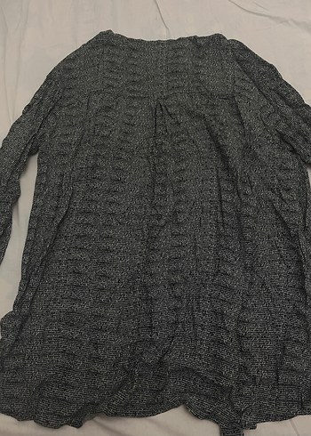 Mango Bol Kesim Desenli Düğmeli Gömlek Elbise - Görsel 2