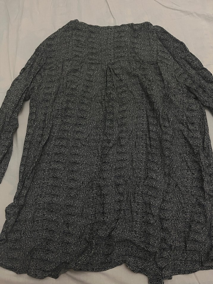 Mango Bol Kesim Desenli Düğmeli Gömlek Elbise - Görsel 2