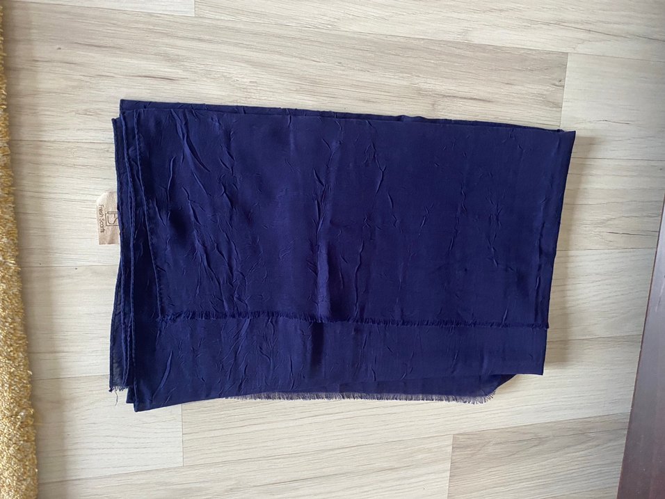 Kadın morcivert renk fresh scraf şal - Görsel 3