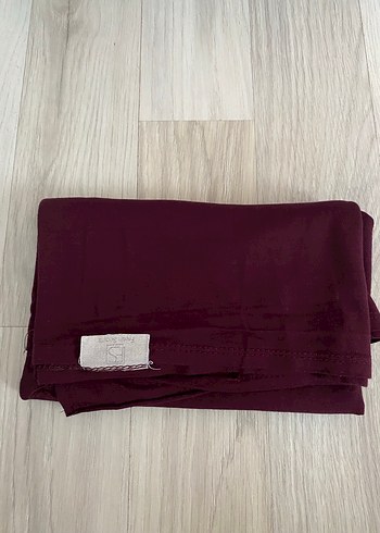 Bordo, bej, siyah renk fresh scrafs penye şal - Görsel 3