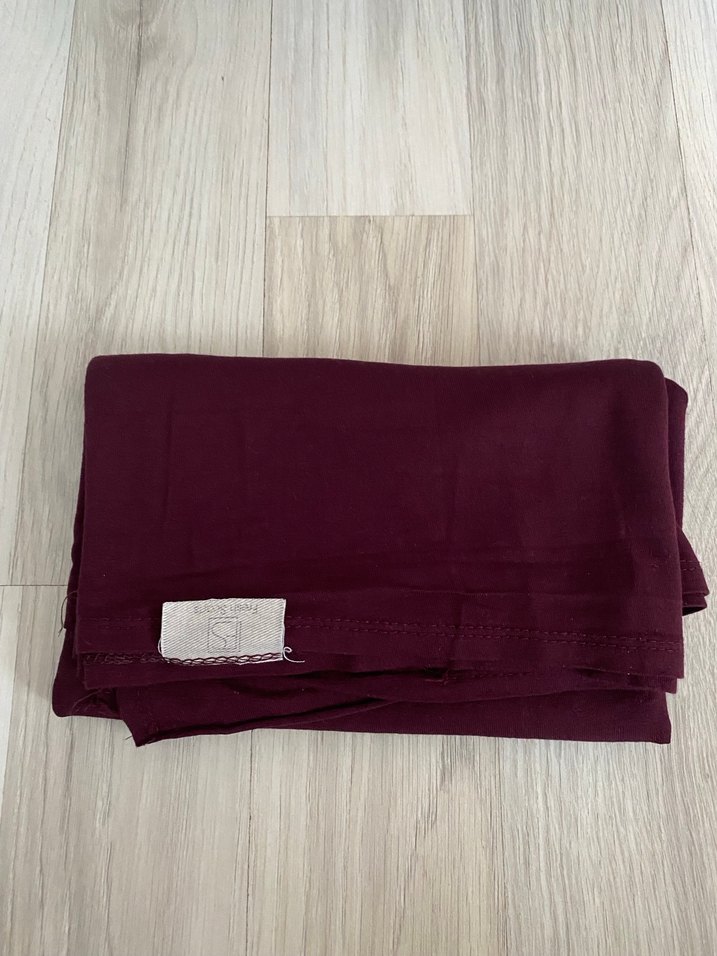 Bordo, bej, siyah renk fresh scrafs penye şal - Görsel 3