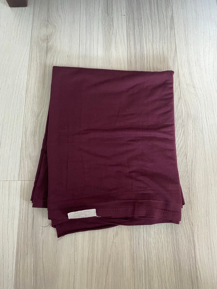 Bordo, bej, siyah renk fresh scrafs penye şal - Görsel 4