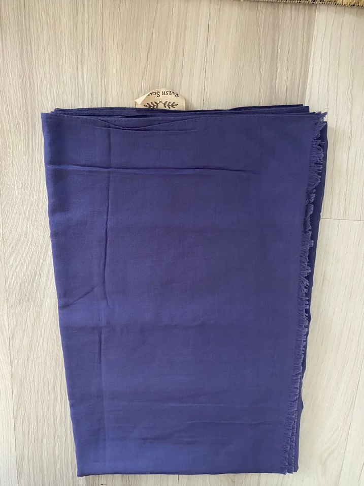 Morcivert renk bambu fresh scrafs şal - Görsel 2