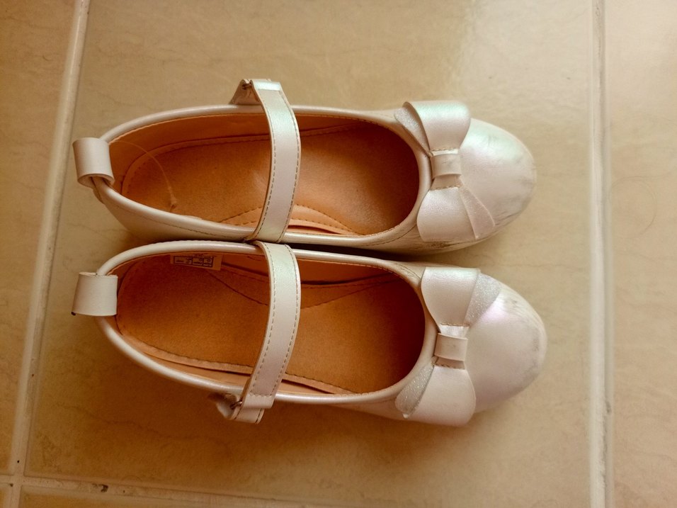 Bej Tokalı Kız Çocuk Babet Ayakkabı - Görsel 2