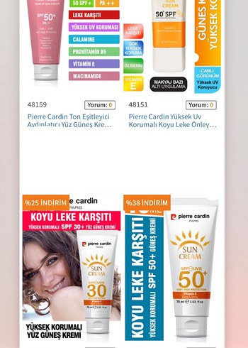 Pierre Cardin Güneş Kremi 30 ve 50+ SPF - Görsel 2