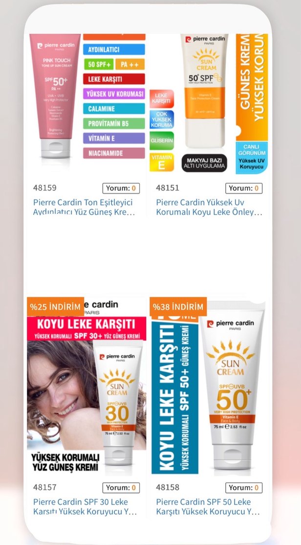 Pierre Cardin Güneş Kremi 30 ve 50+ SPF - Görsel 2