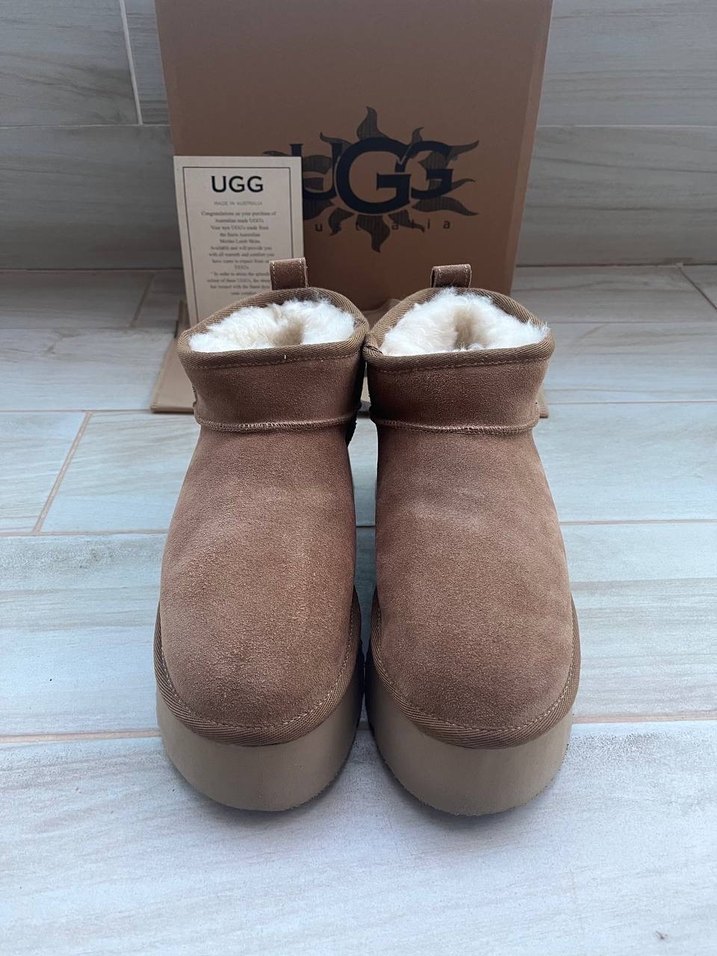 UGG Ultra Mini Platform  Süet Bej - Görsel 2