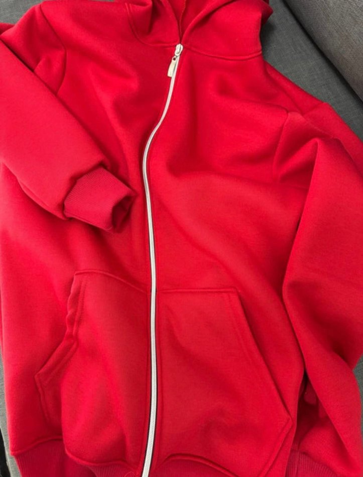 Fermuarlı Unisex Sweatshirt - Görsel 2