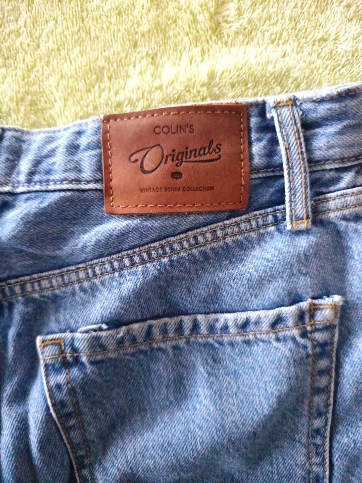 Kadın Gri Kot Mini Şort - Görsel 3